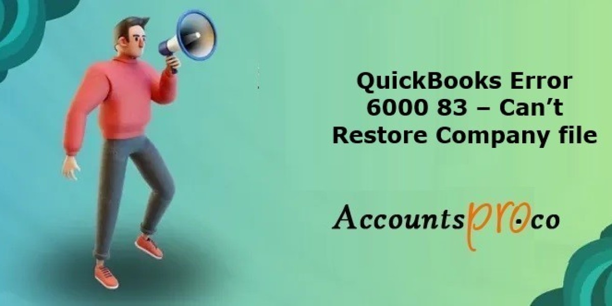 Understanding and Fixing QuickBooks Error 6000, -83: A Comprehensive Guide